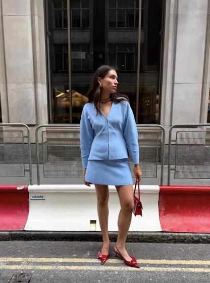 Conjunto Coordinado De Punto Para Mujeres | Ideal Para Uso Diario Y Momentos Informales