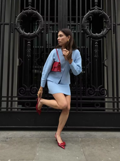 Conjunto Coordinado De Punto Para Mujeres | Ideal Para Uso Diario Y Momentos Informales