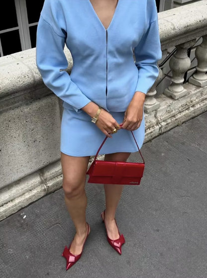 Conjunto Coordinado De Punto Para Mujeres | Ideal Para Uso Diario Y Momentos Informales