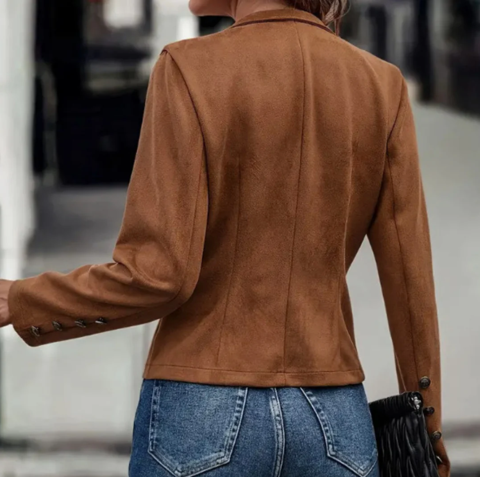 Chaqueta con Doble Botonadura para Mujer | Ideal para La Temporada De Entretiempo