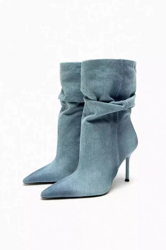 Botas De Tacón Alto para Mujer con Diseño Estructurado | Ideal para Uso Diario