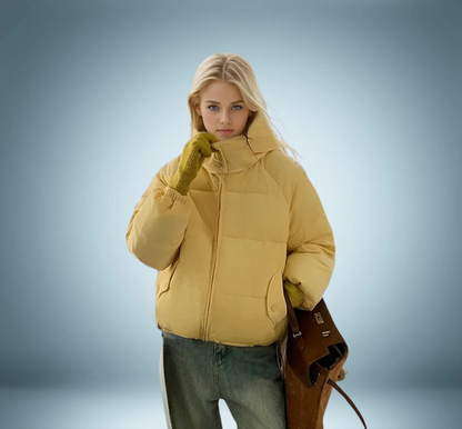 Doudoune con Capucha Integrada y Cremallera Frontal para Mujer | Ideal para Invierno en Ciudad o Exterior