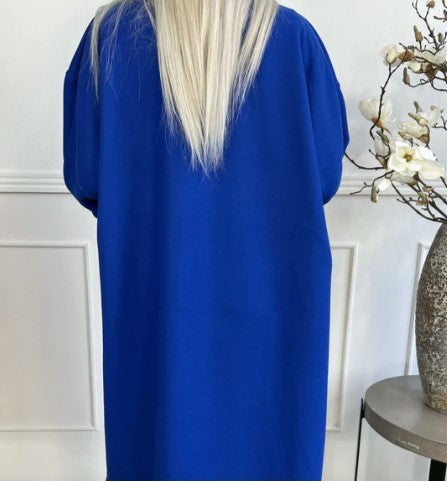 Abrigo De Talla Grande Con Bolsillos Para Mujer | Ideal Para Otoño E Invierno