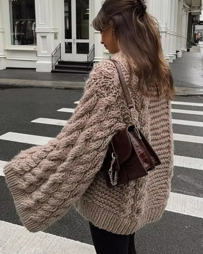 Jersey de Manga Larga con Corte Recto y Amplio Para Mujer | Ideal Para Invierno