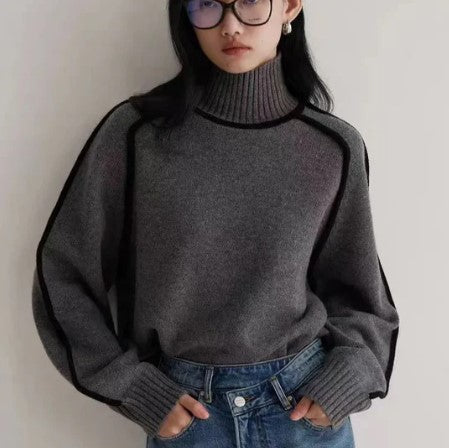 Jersey de Cuello Alto para Mujer | Ideal para Otoño e Invierno