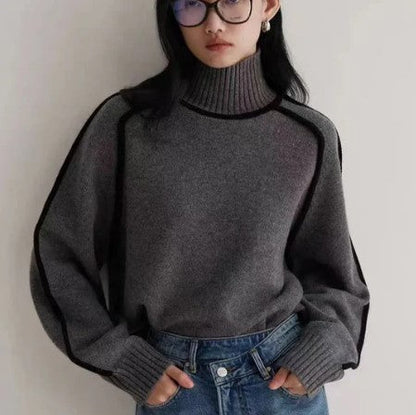 Jersey de Cuello Alto para Mujer | Ideal para Otoño e Invierno
