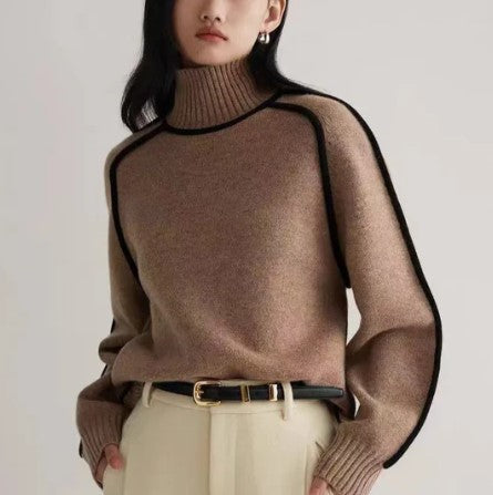 Jersey de Cuello Alto para Mujer | Ideal para Otoño e Invierno
