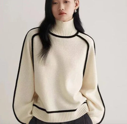 Jersey de Cuello Alto para Mujer | Ideal para Otoño e Invierno