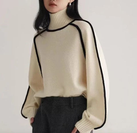 Jersey de Cuello Alto para Mujer | Ideal para Otoño e Invierno