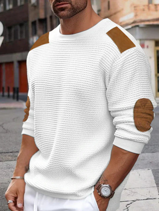 Jersey Con Textura Waffle Y Cuello Redondo Para Hombre | Ideal Para Uso Diario Y Entornos Profesionales