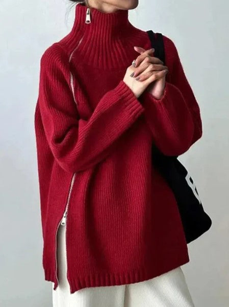 Jersey con Cuello Alto para Mujer | Ideal para Otoño e Invierno