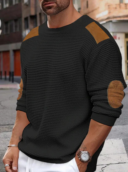 Jersey Con Textura Waffle Y Cuello Redondo Para Hombre | Ideal Para Uso Diario Y Entornos Profesionales