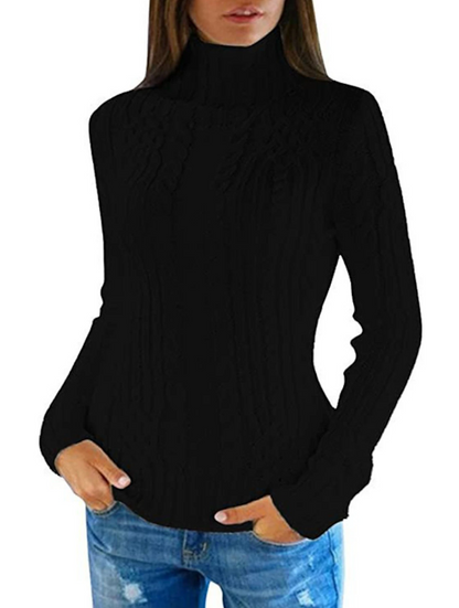 Jersey De Cuello Alto para Mujer | Ideal para Días Fríos