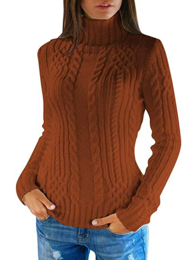 Jersey De Cuello Alto para Mujer | Ideal para Días Fríos