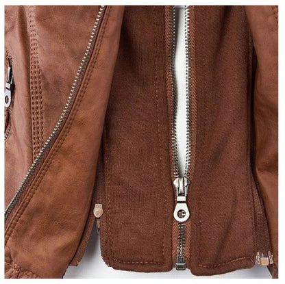 Chaqueta Corta Con Cremallera Frontal y Mangas Largas Para Mujer | Ideal Para Entretiempo