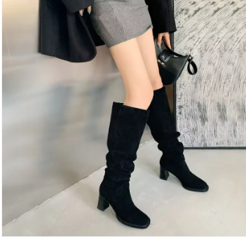 Botas De Tacón Alto para Mujer con Diseño Funcional | Ideal para Uso Diario