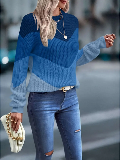 Jersey de Punto con Diseño Gráfico para Mujer | Ideal para Uso Diario en Otoño e Invierno