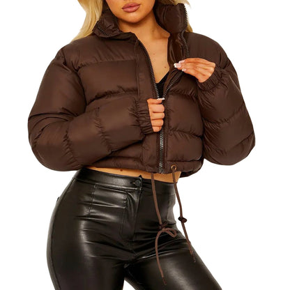 Chaqueta Acolchada De Invierno Con Cierre Frontal Para Mujer | Ideal Para Temporada Fría