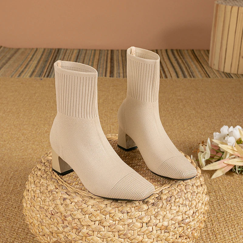 Botines Con Tacón Medio Para Mujer | Ideal Para Uso Diario