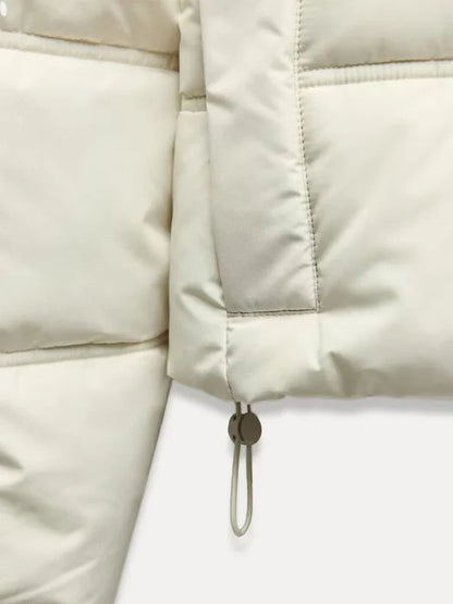 Chaqueta Acolchada Corta con Capucha para Mujer | Uso Diario en Otoño e Invierno