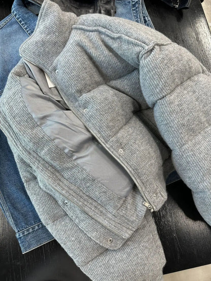 Doudoune Con Cuello Alto y Cierre de Cremallera Para Mujer | Ideal Para La Temporada Fría