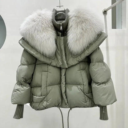 Abrigo Acolchado Largo con Cierre de Cremallera para Mujer | Ideal para Invierno