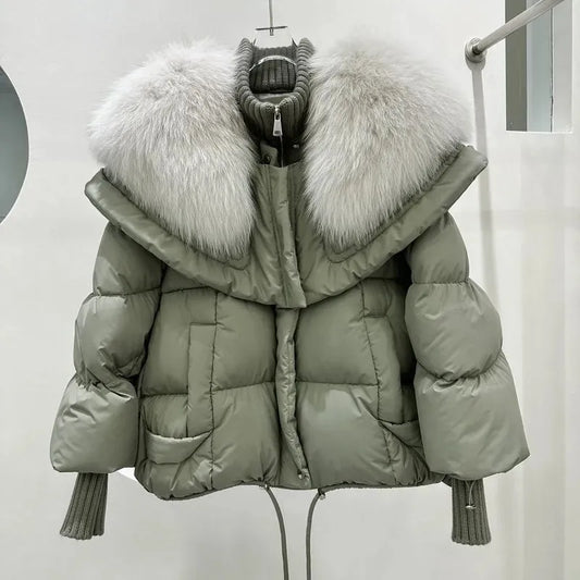 Abrigo Acolchado Largo con Cierre de Cremallera para Mujer | Ideal para Invierno