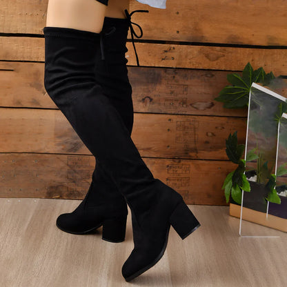 Botas Overknee para Mujer con Tacón Ancho | Ideal para Varias Temporadas