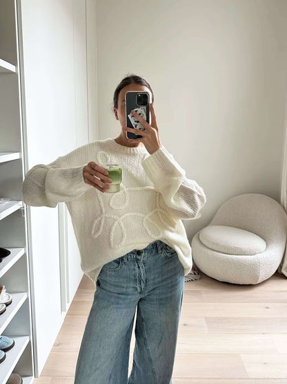 Jersey De Punto con Corte Oversize para Mujer | Ideal para Días Frescos