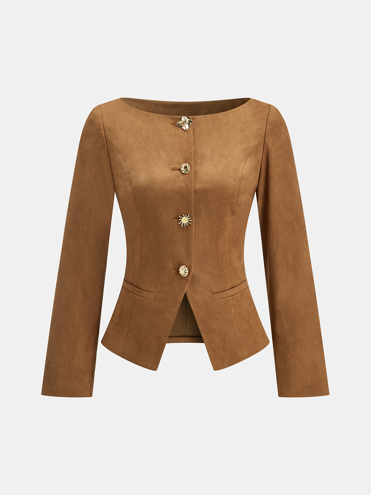 Chaqueta con Botones Metálicos para Mujer | Ideal para Uso Diario o Profesional