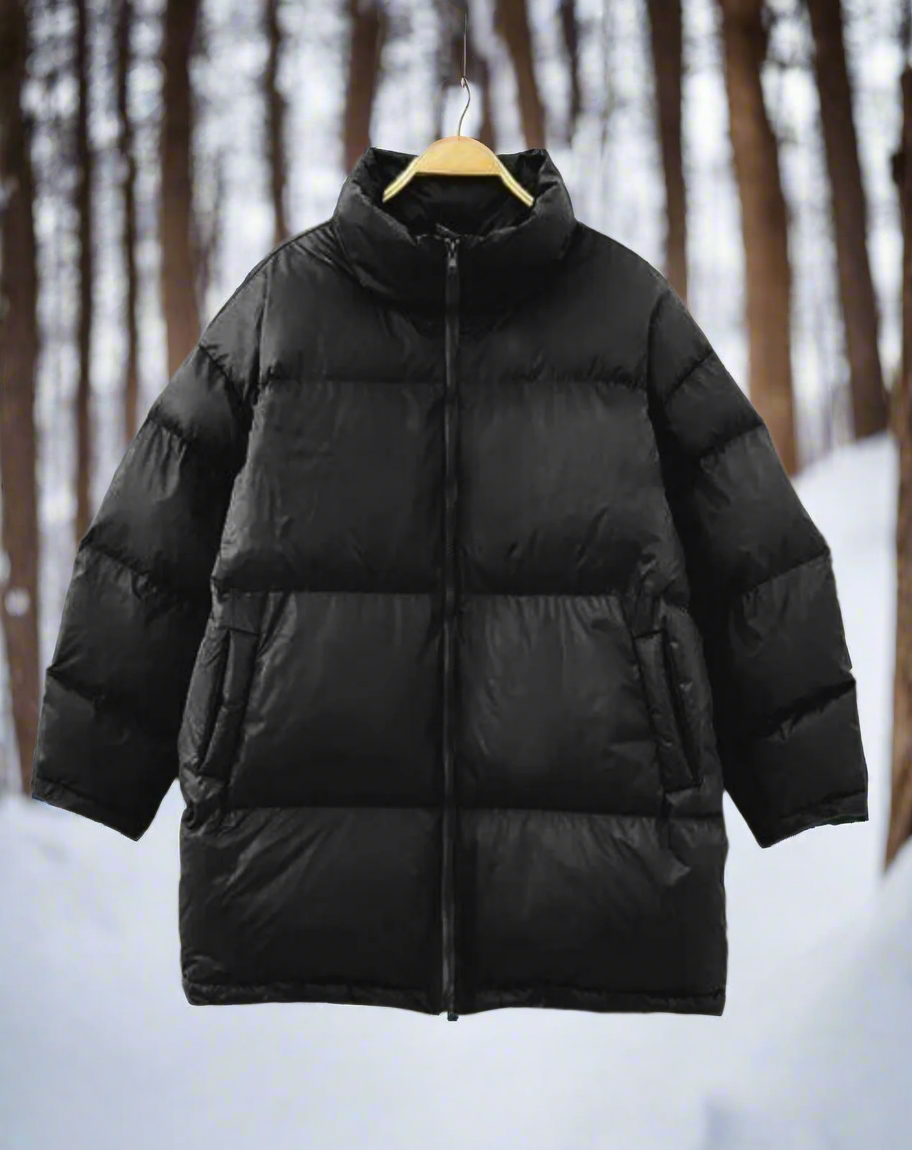 Doudoune Acolchada con Cuello Alto De Corte Amplio Para Mujer | Ideal Para El Invierno