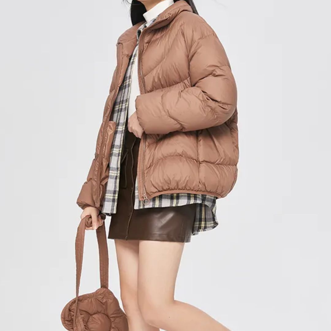 Chaqueta Acolchada con Cierre De Cremallera para Mujer | Ideal para Actividades Al Aire Libre En Invierno