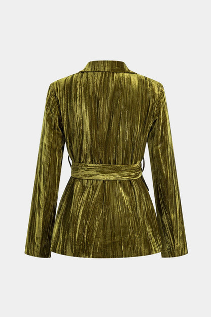 Chaqueta con Cinturón y Corte Ajustable para Mujer | Ideal para Uso Diario