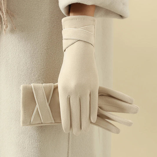 Guantes de Mujer con Corte Ajustado para Temporada Fría | Ideal para Uso Exterior Diario