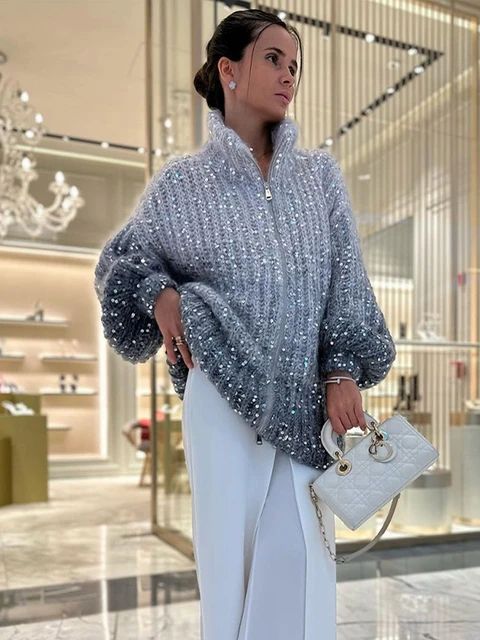 Jersey de Punto con Corte Recto y Detalles Decorativos para Mujer | Ideal para Uso Diario