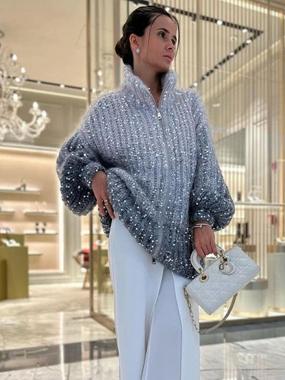 Jersey de Punto con Corte Recto y Detalles Decorativos para Mujer | Ideal para Uso Diario