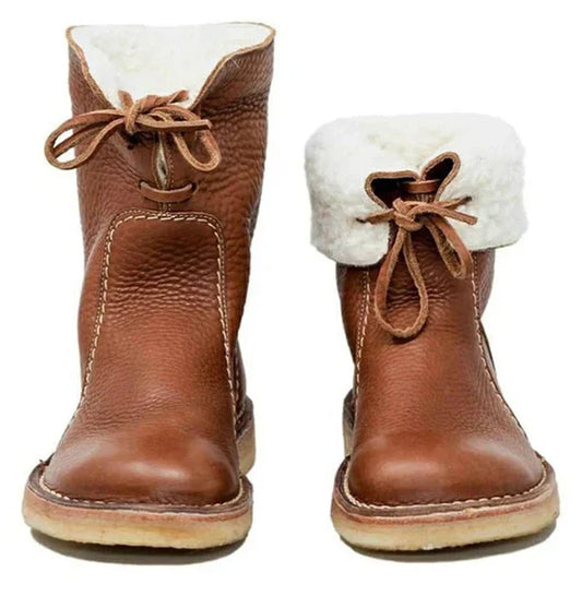 Botas de Invierno con Forro Interior y Suela Antideslizante para Mujer | Ideal para Días Fríos y Húmedos