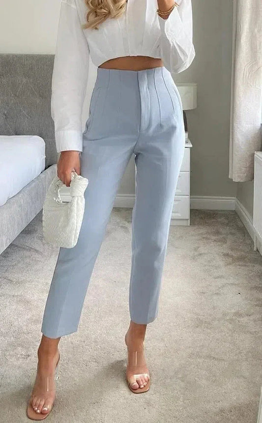 Pantalón Recto Para Mujer Con Talla Estándar | Ideal Para Uso Diario Y Oficina