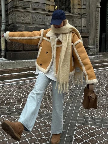 Chaqueta Corta Con Detalle Contrastado Para Mujer | Ideal Para Uso Diario