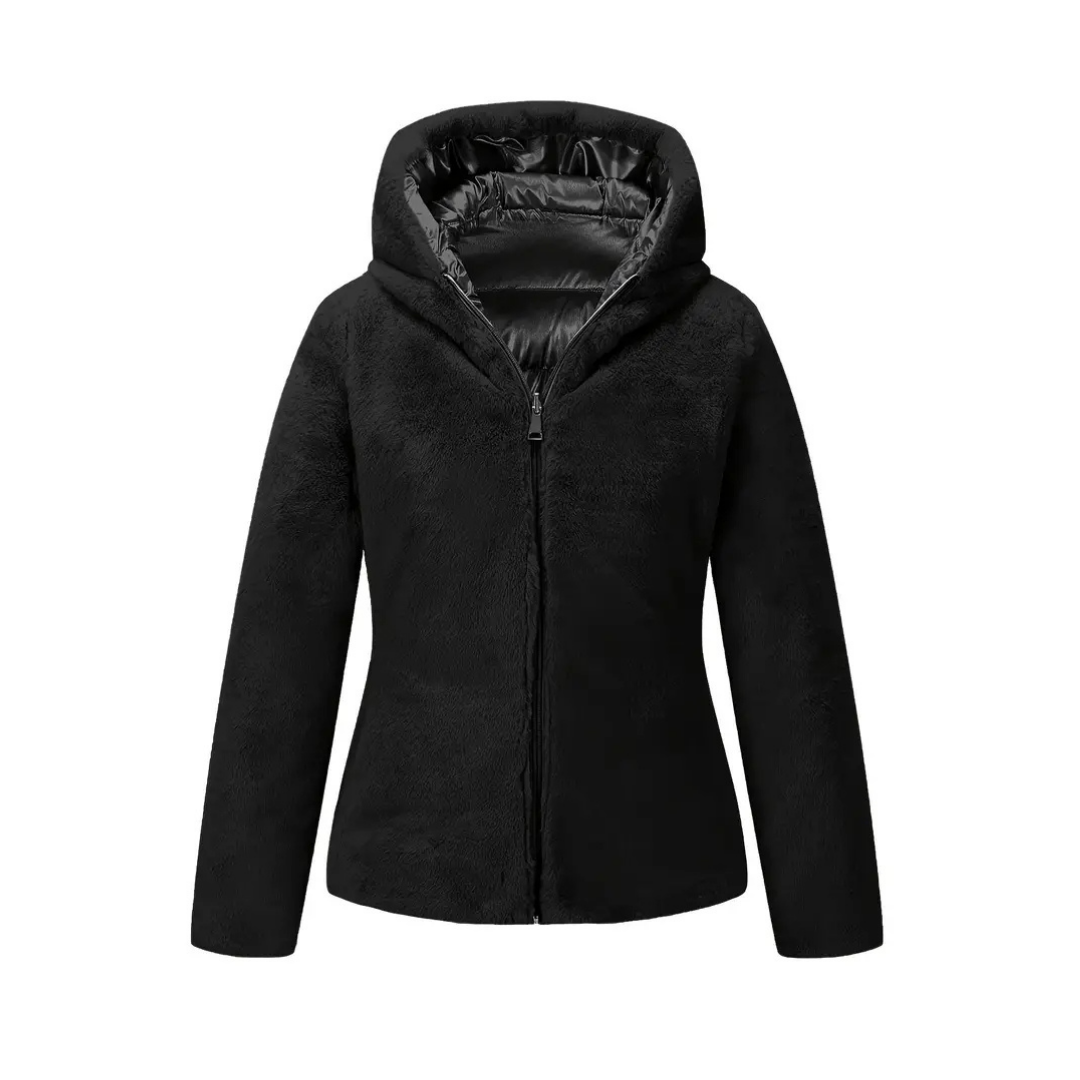Chaqueta Reversible Con Capucha Para Mujer | Ideal Para Invierno