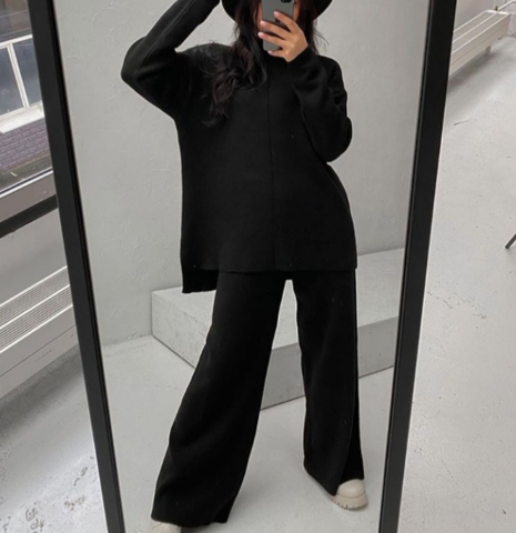 Conjunto de Dos Piezas con Corte Holgado para Mujeres | Ideal para Todas las Estaciones