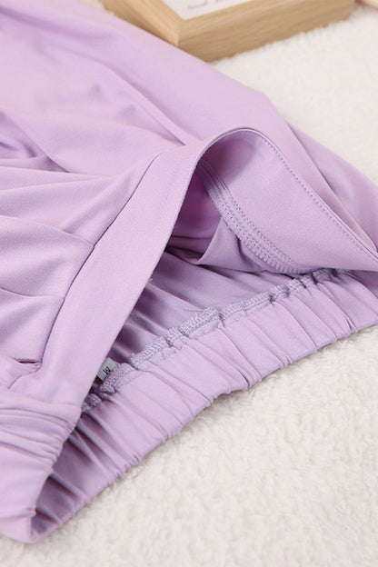 Conjunto De Dos Piezas con Top Cruzado y Pantalón Con Bolsillos para Adultos | Ideal para Uso Diario