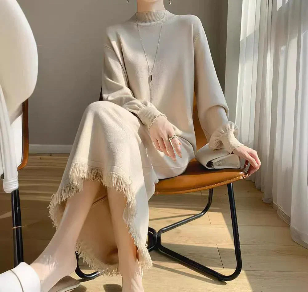 Vestido de Corte Ajustado con Flecos Para Mujer | Ideal Para Uso Diario y Salidas Programadas