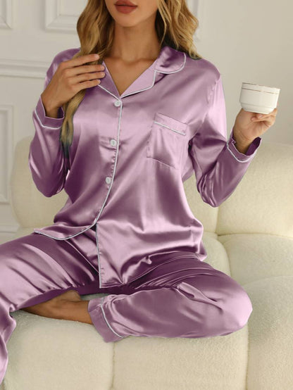 Conjunto De Pijama con Camisa Abotonada y Pantalón para Adolescente | Ideal para Uso En Casa