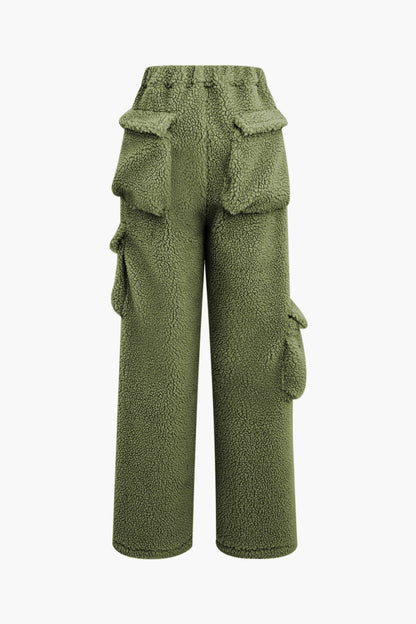 Conjunto de Dos Piezas con Chaqueta Corta y Pantalón Cargo para Mujer | Ideal para Uso Diario y Clima Frío