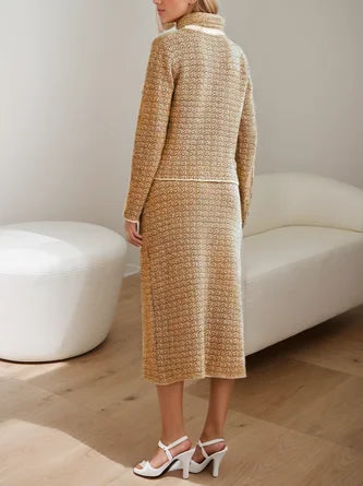 Conjunto De Dos Piezas Con Chaqueta Y Falda Midi Para Mujer | Ideal Para Eventos Formales