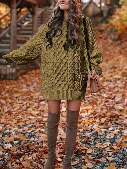 Vestido de Punto con Trenzado para Mujer | Ideal para Días Informales