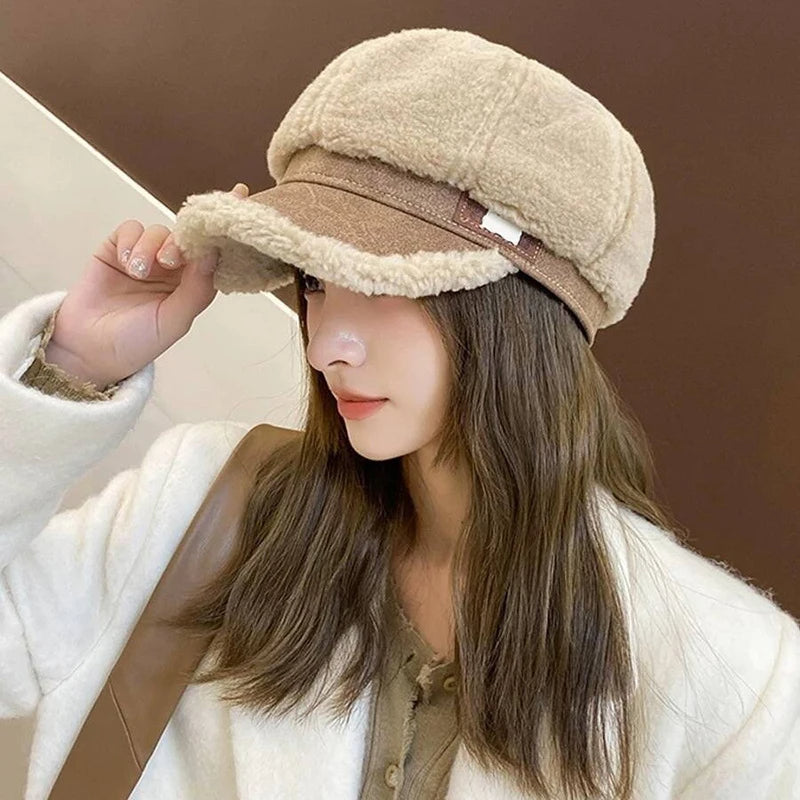Gorra De Invierno Con Visera Para Mujer | Ideal Para Uso Diario En Temporada Fría