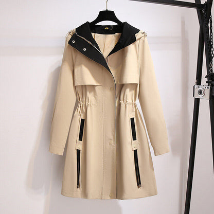 Chaqueta Corta Cortaviento De Talla Grande Con Capucha | Ideal Para Uso Diario En Entretiempo
