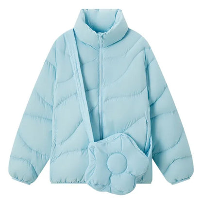 Chaqueta Acolchada con Cierre De Cremallera para Mujer | Ideal para Actividades Al Aire Libre En Invierno